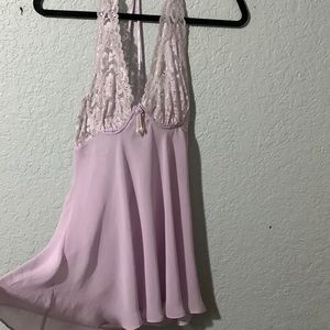 purple lingerie dress